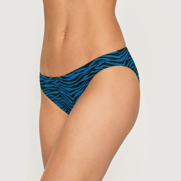 NWT MICHAEL Michael Kors zebra print convertible bandeau bikini top & bottom - Picture 3 of 11